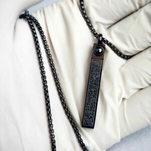Ayatul Kursi Magnify Necklace – Black